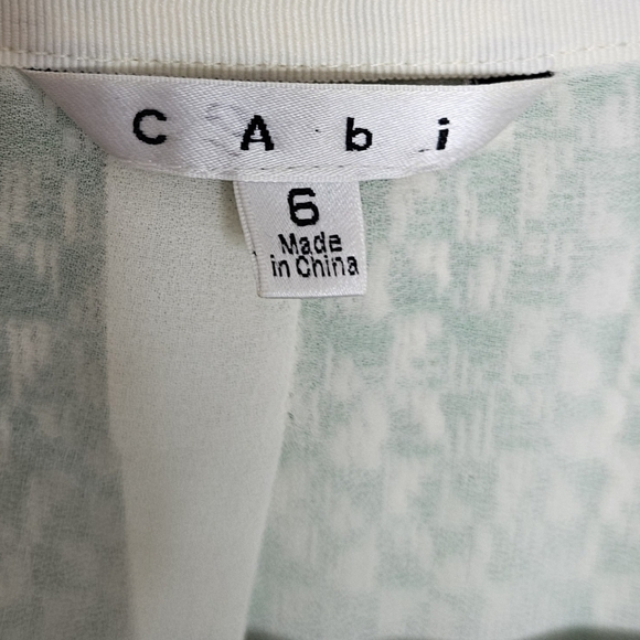 Cabi Clover Tweed Jacket Blazer Lined Green size 6 - Picture 6 of 8